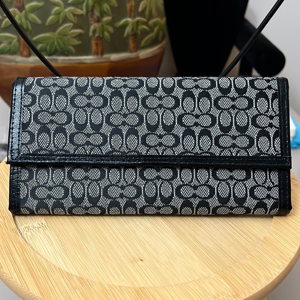 Coach Monogrammed Long Wallet.. new condition